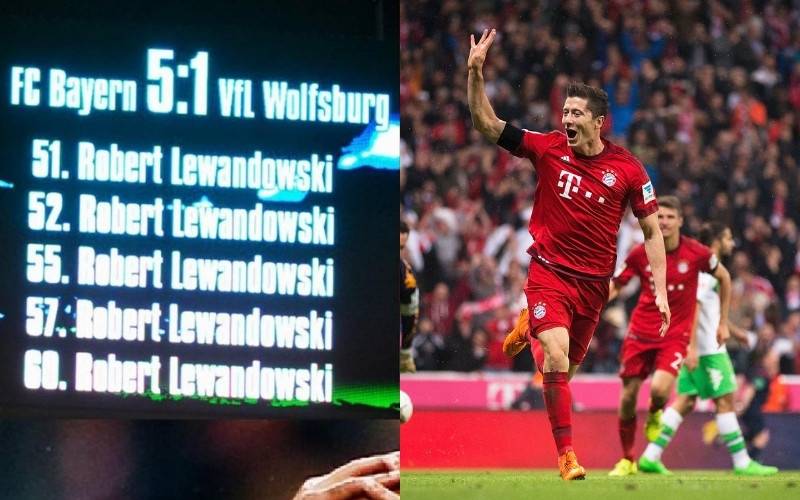 Lewandowski lập kỷ lục với cú Repoker lịch sử tại Bundesliga