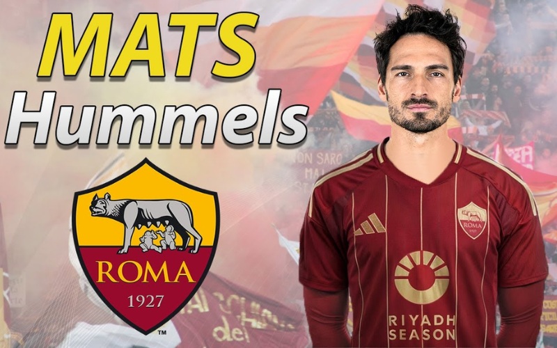 Mats Hummels khả năng cao sẽ chuyển đến AS Roma thi đấu