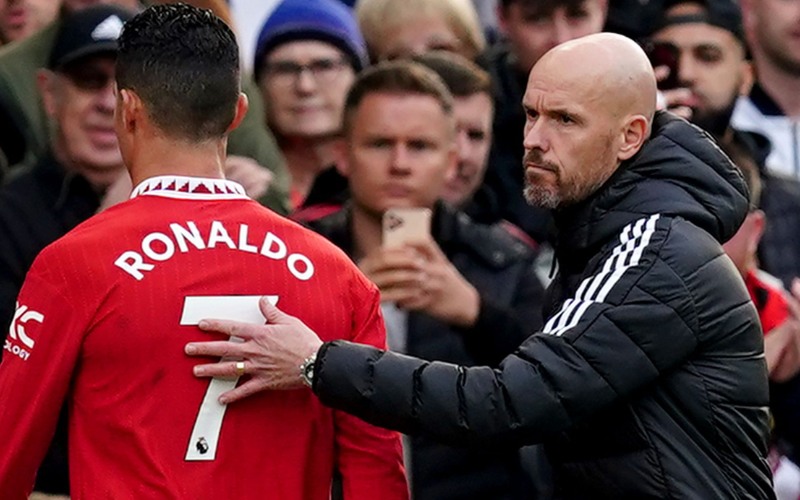 Mối quan hệ giữa Ronaldo và Erik ten Hag vẫn đang rất căng thẳng